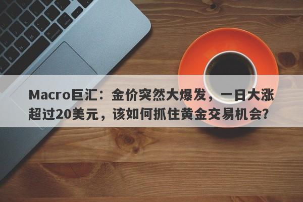 Macro巨汇：金价突然大爆发，一日大涨超过20美元，该如何抓住黄金交易机会？