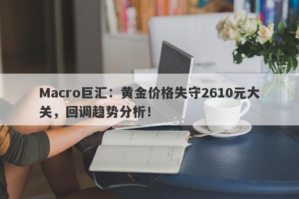Macro巨汇：黄金价格失守2610元大关，回调趋势分析！