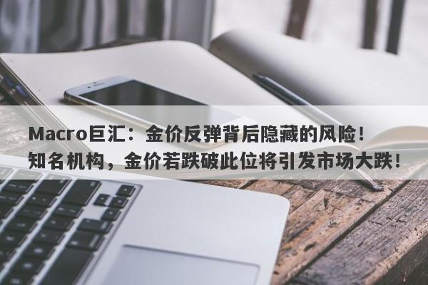 Macro巨汇：金价反弹背后隐藏的风险！知名机构，金价若跌破此位将引发市场大跌！