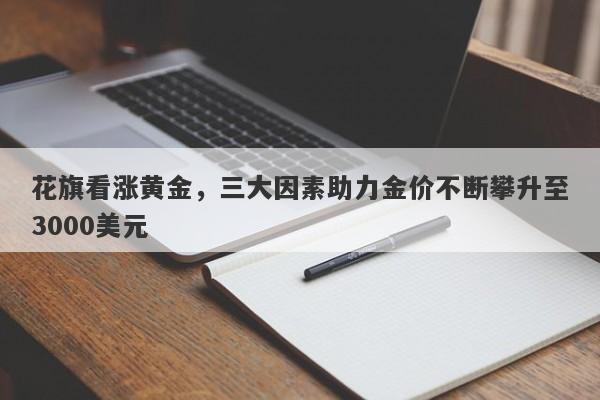 花旗看涨黄金，三大因素助力金价不断攀升至3000美元